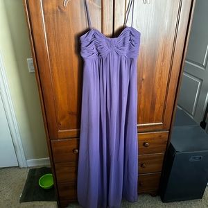 Alfred Angelo size 4.Purple long bridesmaid dress